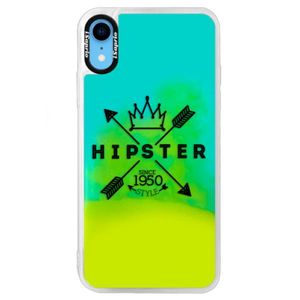 Neónové puzdro Blue iSaprio - Hipster Style 02 - iPhone XR vyobraziť
