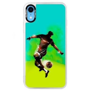 Neónové puzdro Blue iSaprio - Fotball 01 - iPhone XR vyobraziť