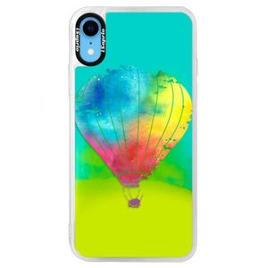 Neónové puzdro Blue iSaprio - Flying Baloon 01 - iPhone XR vyobraziť