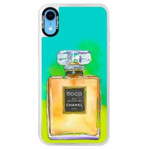 Neónové puzdro Blue iSaprio - Chanel Gold - iPhone XR vyobraziť