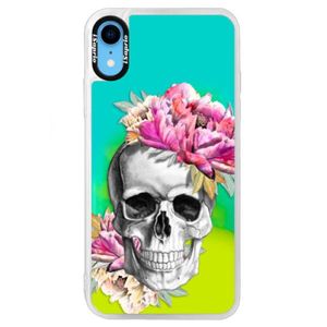 Neónové puzdro Blue iSaprio - Pretty Skull - iPhone XR vyobraziť