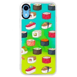 Neónové puzdro Blue iSaprio - Sushi Pattern - iPhone XR vyobraziť