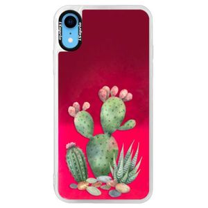 Neónové púzdro Pink iSaprio - Cacti 01 - iPhone XR vyobraziť
