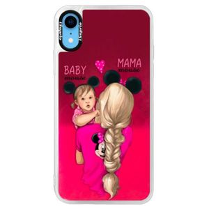 Neónové púzdro Pink iSaprio - Mama Mouse Blond and Girl - iPhone XR vyobraziť