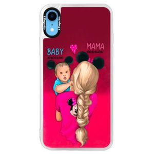 Neónové púzdro Pink iSaprio - Mama Mouse Blonde and Boy - iPhone XR vyobraziť