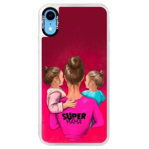 Neónové púzdro Pink iSaprio - Super Mama - Two Girls - iPhone XR vyobraziť