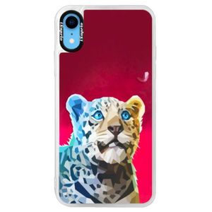 Neónové púzdro Pink iSaprio - Leopard With Butterfly - iPhone XR vyobraziť