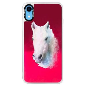 Neónové púzdro Pink iSaprio - Horse 01 - iPhone XR vyobraziť