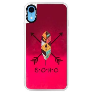 Neónové púzdro Pink iSaprio - BOHO - iPhone XR vyobraziť