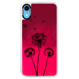 Neónové púzdro Pink iSaprio - Three Dandelions - black - iPhone XR vyobraziť