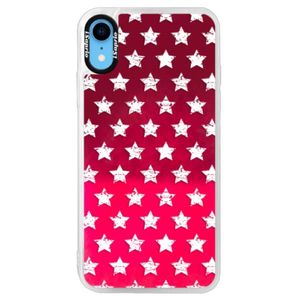 Neónové púzdro Pink iSaprio - Stars Pattern - white - iPhone XR vyobraziť