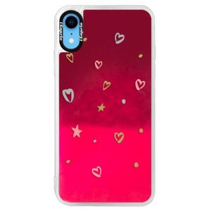 Neónové púzdro Pink iSaprio - Lovely Pattern - iPhone XR vyobraziť