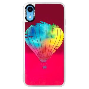 Neónové púzdro Pink iSaprio - Flying Baloon 01 - iPhone XR vyobraziť