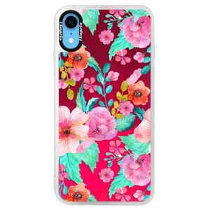 Neónové púzdro Pink iSaprio - Flower Pattern 01 - iPhone XR vyobraziť