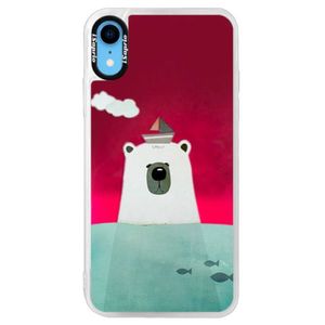 Neónové púzdro Pink iSaprio - Bear With Boat - iPhone XR vyobraziť