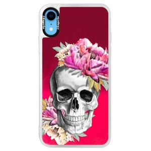 Neónové púzdro Pink iSaprio - Pretty Skull - iPhone XR vyobraziť