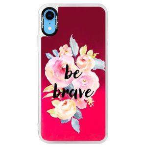 Neónové púzdro Pink iSaprio - Be Brave - iPhone XR vyobraziť