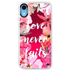 Neónové púzdro Pink iSaprio - Love Never Fails - iPhone XR vyobraziť