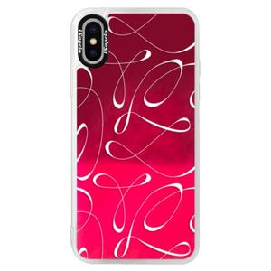Neónové púzdro Pink iSaprio - Fancy - white - iPhone XS vyobraziť