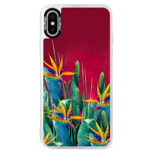 Neónové púzdro Pink iSaprio - Exotic Flowers - iPhone XS vyobraziť