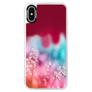 Neónové púzdro Pink iSaprio - Rainbow Grass - iPhone XS vyobraziť