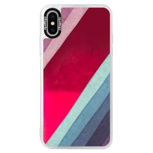 Neónové púzdro Pink iSaprio - Glitter Stripes 01 - iPhone XS vyobraziť