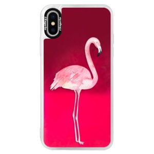 Neónové púzdro Pink iSaprio - Flamingo 01 - iPhone XS vyobraziť