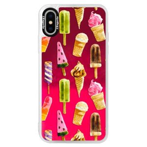 Neónové púzdro Pink iSaprio - Ice Cream - iPhone XS vyobraziť