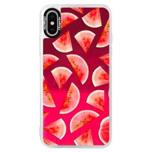 Neónové púzdro Pink iSaprio - Melon Pattern 02 - iPhone XS vyobraziť