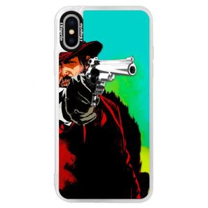 Neónové puzdro Blue iSaprio - Red Sheriff - iPhone X vyobraziť