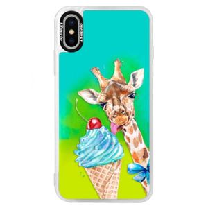 Neónové puzdro Blue iSaprio - Love Ice-Cream - iPhone X vyobraziť