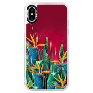 Neónové púzdro Pink iSaprio - Exotic Flowers - iPhone X vyobraziť