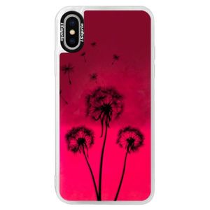Neónové púzdro Pink iSaprio - Three Dandelions - black - iPhone X vyobraziť