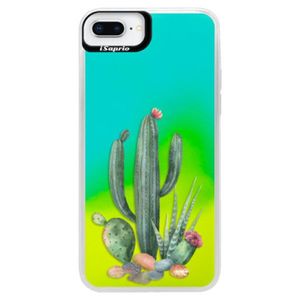 Neónové puzdro Blue iSaprio - Cacti 02 - iPhone 8 Plus vyobraziť
