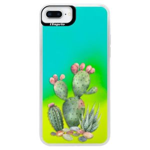 Neónové puzdro Blue iSaprio - Cacti 01 - iPhone 8 Plus vyobraziť