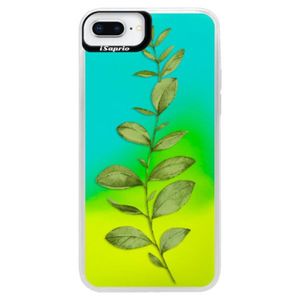 Neónové puzdro Blue iSaprio - Green Plant 01 - iPhone 8 Plus vyobraziť