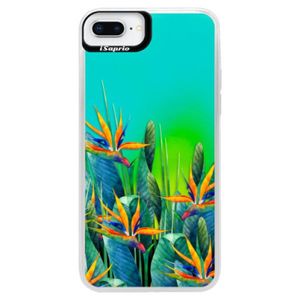 Neónové puzdro Blue iSaprio - Exotic Flowers - iPhone 8 Plus vyobraziť