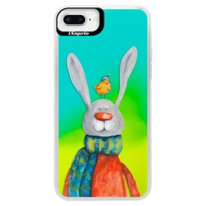 Neónové puzdro Blue iSaprio - Rabbit And Bird - iPhone 8 Plus vyobraziť