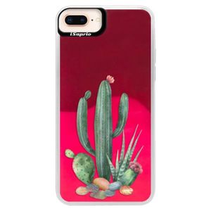 Neónové púzdro Pink iSaprio - Cacti 02 - iPhone 8 Plus vyobraziť