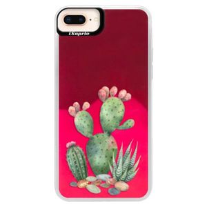 Neónové púzdro Pink iSaprio - Cacti 01 - iPhone 8 Plus vyobraziť