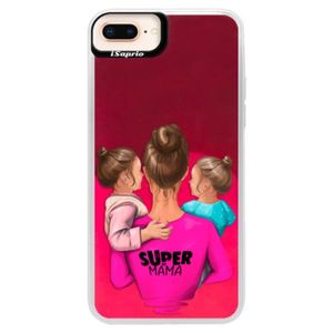 Neónové púzdro Pink iSaprio - Super Mama - Two Girls - iPhone 8 Plus vyobraziť
