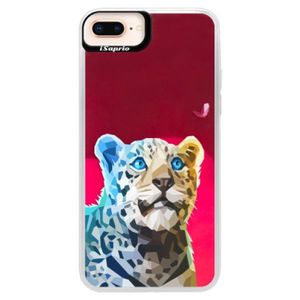 Neónové púzdro Pink iSaprio - Leopard With Butterfly - iPhone 8 Plus vyobraziť