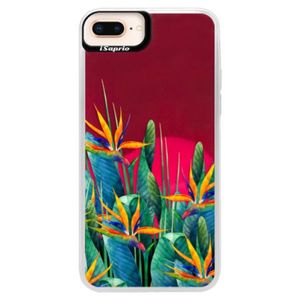Neónové púzdro Pink iSaprio - Exotic Flowers - iPhone 8 Plus vyobraziť