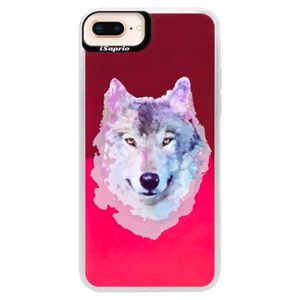 Neónové púzdro Pink iSaprio - Wolf 01 - iPhone 8 Plus vyobraziť