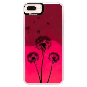 Neónové púzdro Pink iSaprio - Three Dandelions - black - iPhone 8 Plus vyobraziť