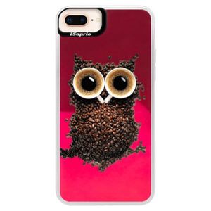 Neónové púzdro Pink iSaprio - Owl And Coffee - iPhone 8 Plus vyobraziť