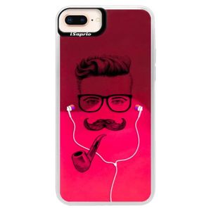 Neónové púzdro Pink iSaprio - Man With Headphones 01 - iPhone 8 Plus vyobraziť