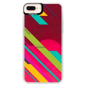 Neónové púzdro Pink iSaprio - Color Stripes 03 - iPhone 8 Plus vyobraziť