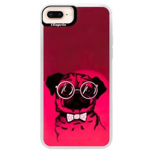 Neónové púzdro Pink iSaprio - The Pug - iPhone 8 Plus vyobraziť