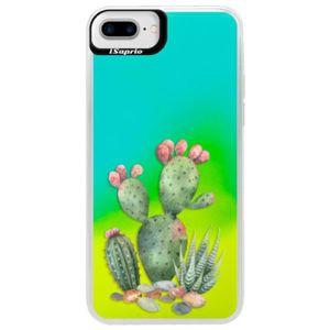 Neónové puzdro Blue iSaprio - Cacti 01 - iPhone 7 Plus vyobraziť